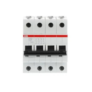 ABB S204L-D25 | Автоматичен прекъсвач | 4P, 25A, крива D