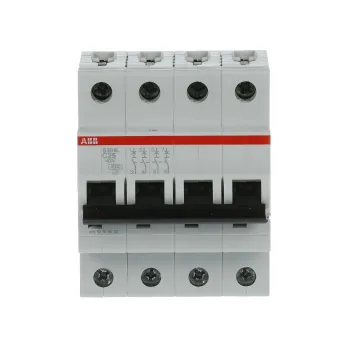 ABB S204L-C25 | Автоматичен прекъсвач | 4P, 25A, крива C