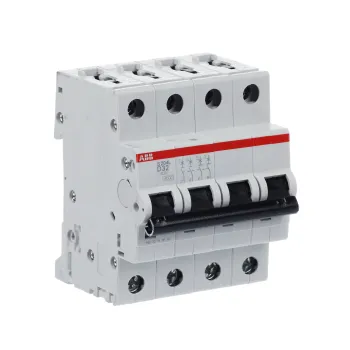 ABB S204L-D32 | Автоматичен прекъсвач | 4P, 32A, крива D ABB S204L-D32 | Автоматичен прекъсвач | 4P, 32A, крива D