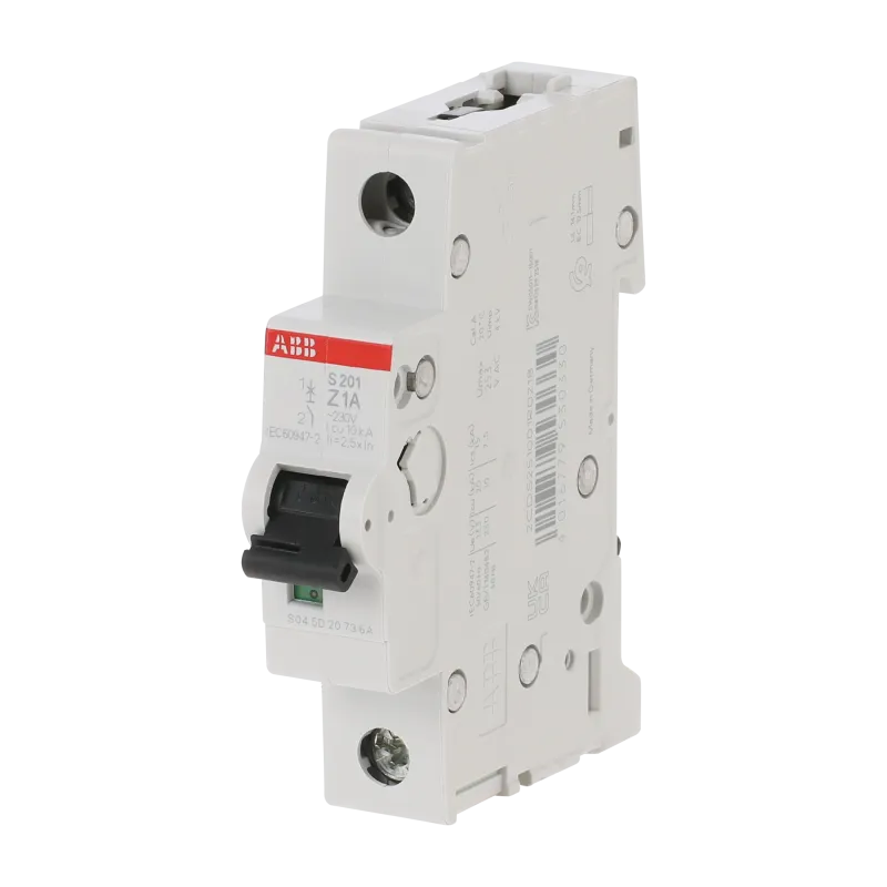 ABB S201-Z1 | Автоматичен прекъсвач | 1P, 1A, крива Z ABB S201-Z1 | Автоматичен прекъсвач | 1P, 1A, крива Z