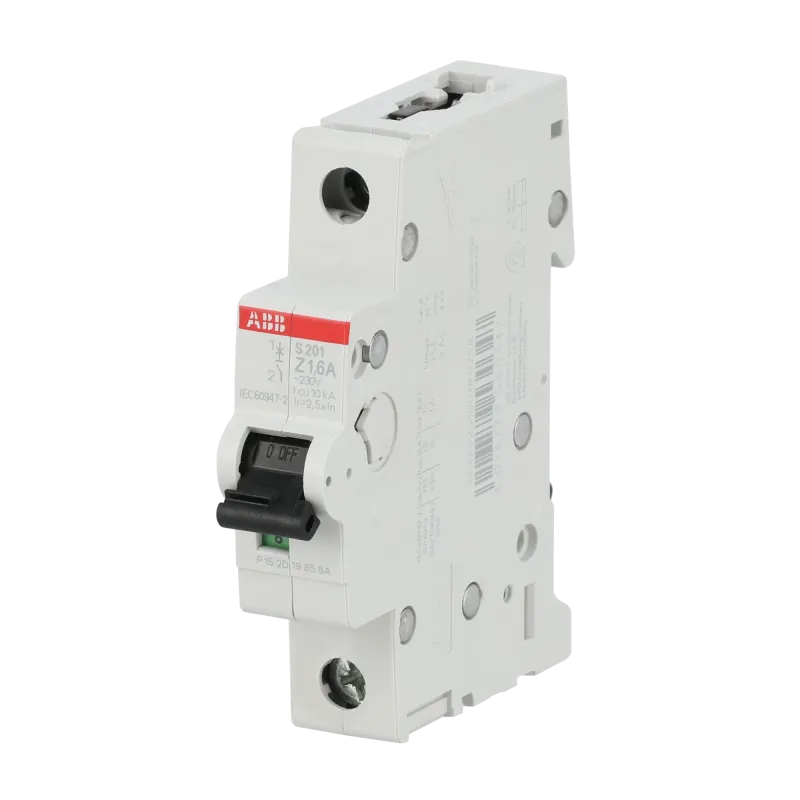 ABB S201-Z1.6 | Автоматичен прекъсвач | 1P, 1.6A, крива Z ABB S201-Z1.6 | Автоматичен прекъсвач | 1P, 1.6A, крива Z