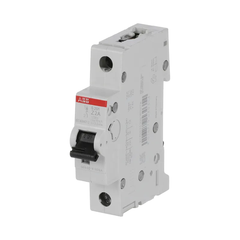 ABB S201-Z2 | Автоматичен прекъсвач | 1P, 2A, крива Z ABB S201-Z2 | Автоматичен прекъсвач | 1P, 2A, крива Z