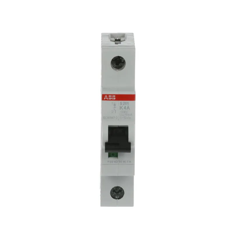 ABB S201-K4 | Автоматичен прекъсвач | 1P, 4A, крива K ABB S201-K4 | Автоматичен прекъсвач | 1P, 4A, крива K