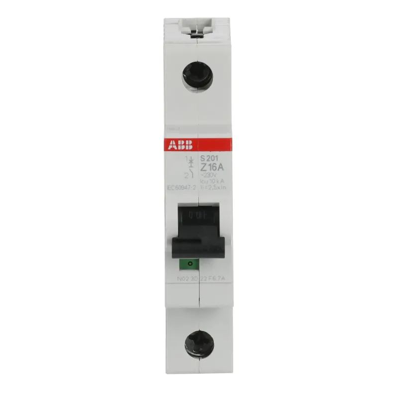 ABB S201-Z16 | Автоматичен прекъсвач | 1P, 16A, крива Z ABB S201-Z16 | Автоматичен прекъсвач | 1P, 16A, крива Z