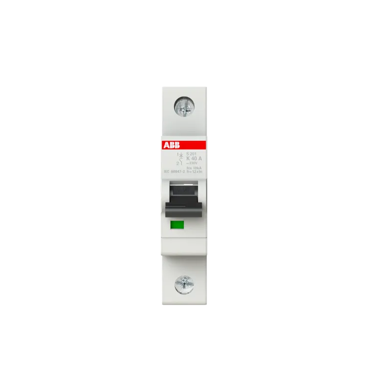 ABB S201-K40 | Автоматичен прекъсвач | 1P, 40A, крива K ABB S201-K40 | Автоматичен прекъсвач | 1P, 40A, крива K