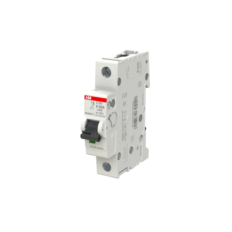 ABB S201-K60 | Автоматичен прекъсвач | 1P, 60A, крива K