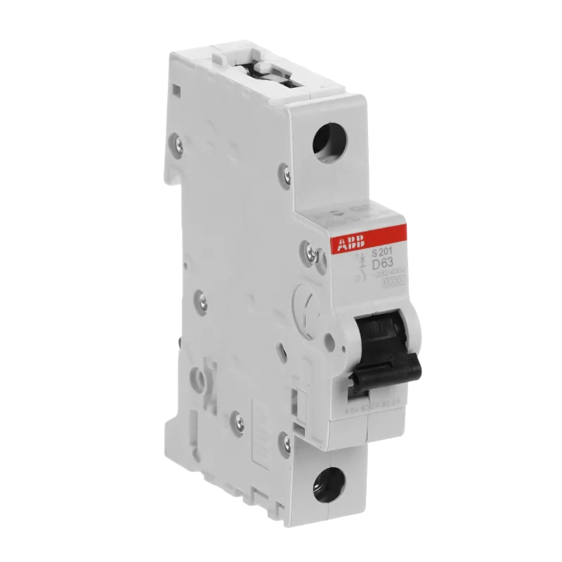 ABB S201-D63 | Автоматичен прекъсвач | 1P, 63A, крива D ABB S201-D63 | Автоматичен прекъсвач | 1P, 63A, крива D