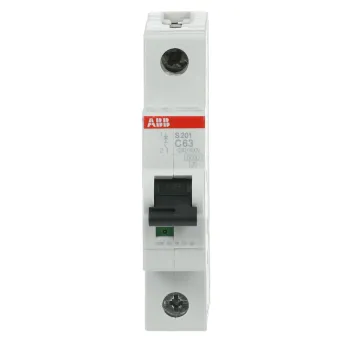 ABB S201-C63 | Автоматичен прекъсвач | 1P, 63A, крива C