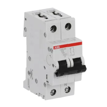 ABB S201-C2NA | Автоматичен прекъсвач | 1P+N, 2A, крива C, 6kA