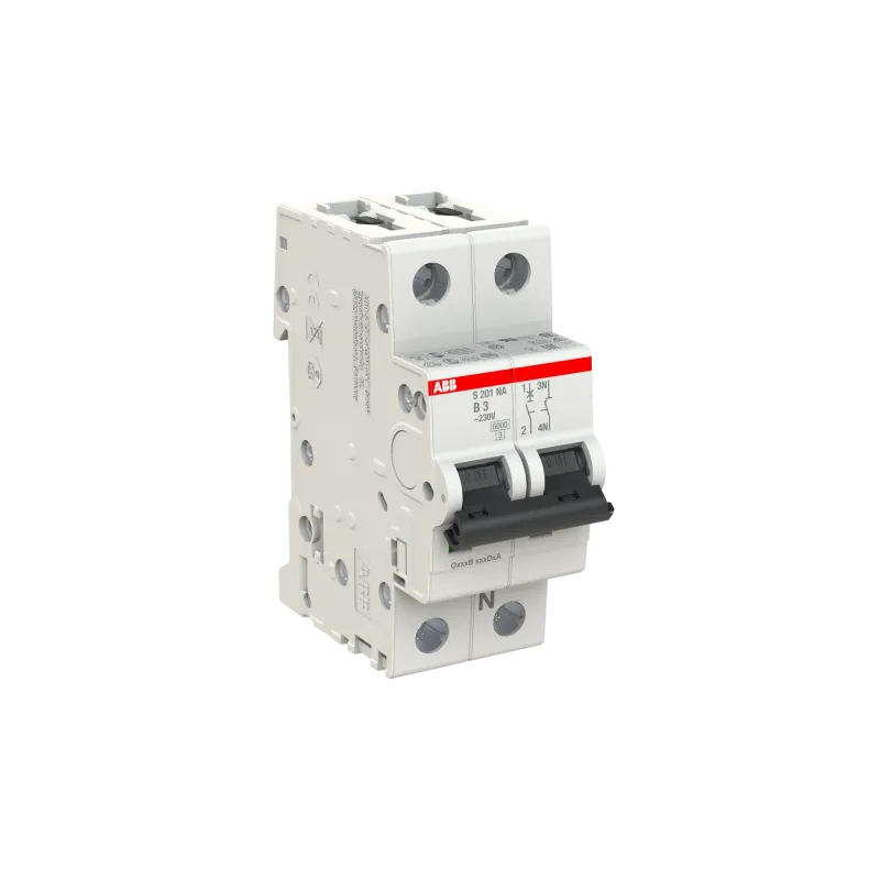 ABB S201-B3NA | Автоматичен прекъсвач | 1P+N, 3A, крива B, 6kA