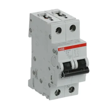 ABB S201-C4NA | Автоматичен прекъсвач | 1P+N, 4A, крива C, 6kA