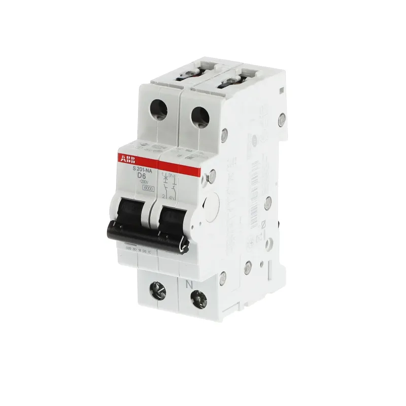 ABB S201-D6NA | Автоматичен прекъсвач | 1P+N, 6A, крива D, 6kA