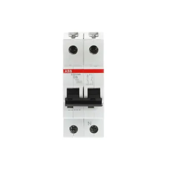 ABB S201-D6NA | Автоматичен прекъсвач | 1P+N, 6A, крива D, 6kA