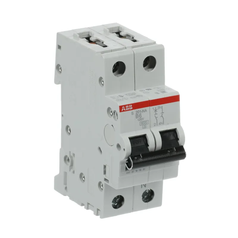 ABB S201-B6NA | Автоматичен прекъсвач | 1P+N, 6A, крива B, 6kA