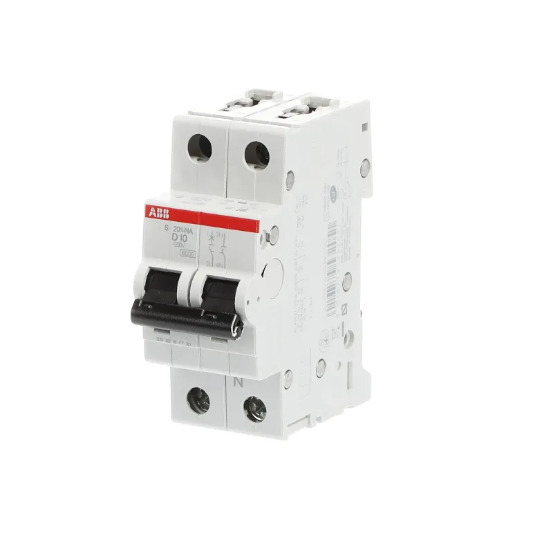 ABB S201-D10NA | Автоматичен прекъсвач | 1P+N, 10A, крива D, 6kA ABB S201-D10NA | Автоматичен прекъсвач | 1P+N, 10A, крива D, 6kA