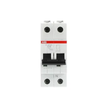 ABB S201-D10NA | Автоматичен прекъсвач | 1P+N, 10A, крива D, 6kA