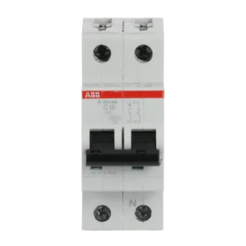 ABB S201-C10NA | Автоматичен прекъсвач | 1P+N, 10A, крива C, 6kA