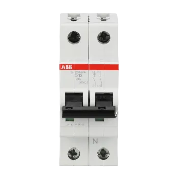 ABB S201-D13NA | Автоматичен прекъсвач | 1P+N, 13A, крива D, 6kA