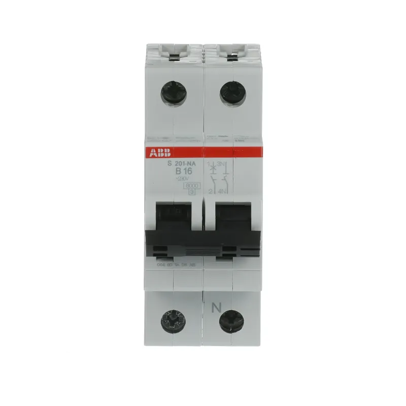 ABB S201-B16NA | Автоматичен прекъсвач | 1P+N, 16A, крива B, 6kA ABB S201-B16NA | Автоматичен прекъсвач | 1P+N, 16A, крива B, 6kA