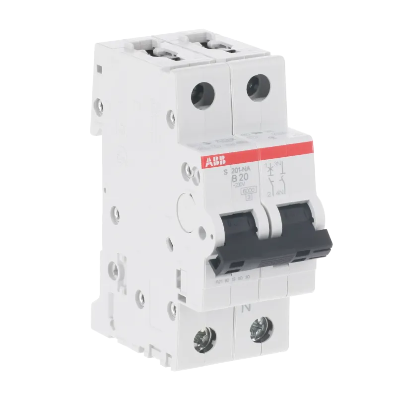 ABB S201-B20NA | Автоматичен прекъсвач | 1P+N, 20A, крива B, 6kA ABB S201-B20NA | Автоматичен прекъсвач | 1P+N, 20A, крива B, 6kA