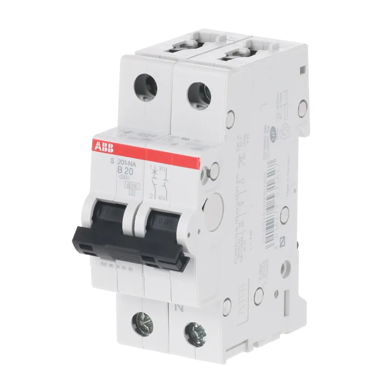 ABB S201-B20NA | Автоматичен прекъсвач | 1P+N, 20A, крива B, 6kA ABB S201-B20NA | Автоматичен прекъсвач | 1P+N, 20A, крива B, 6kA