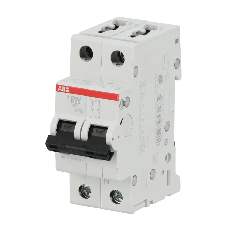 ABB S201-B25NA | Автоматичен прекъсвач | 1P+N, 25A, крива B, 6kA ABB S201-B25NA | Автоматичен прекъсвач | 1P+N, 25A, крива B, 6kA