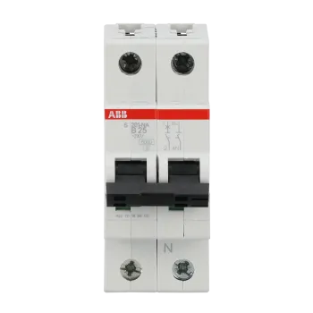 ABB S201-B25NA | Автоматичен прекъсвач | 1P+N, 25A, крива B, 6kA