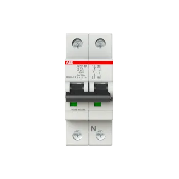 ABB S201-Z2NA | Автоматичен прекъсвач | 1P+N, 2A, крива Z
