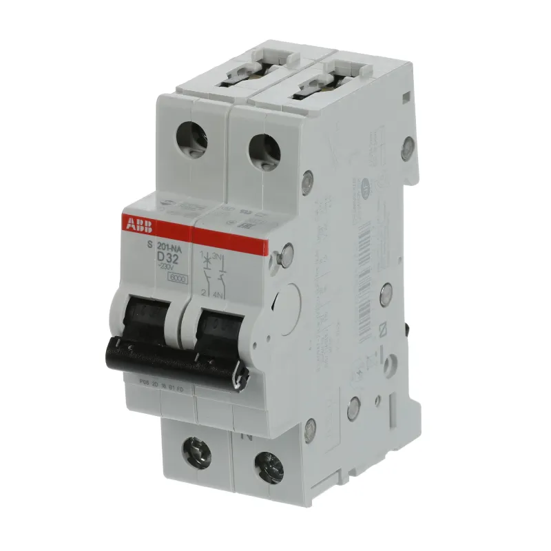 ABB S201-D32NA | Автоматичен прекъсвач | 1P+N, 32A, крива D, 6kA