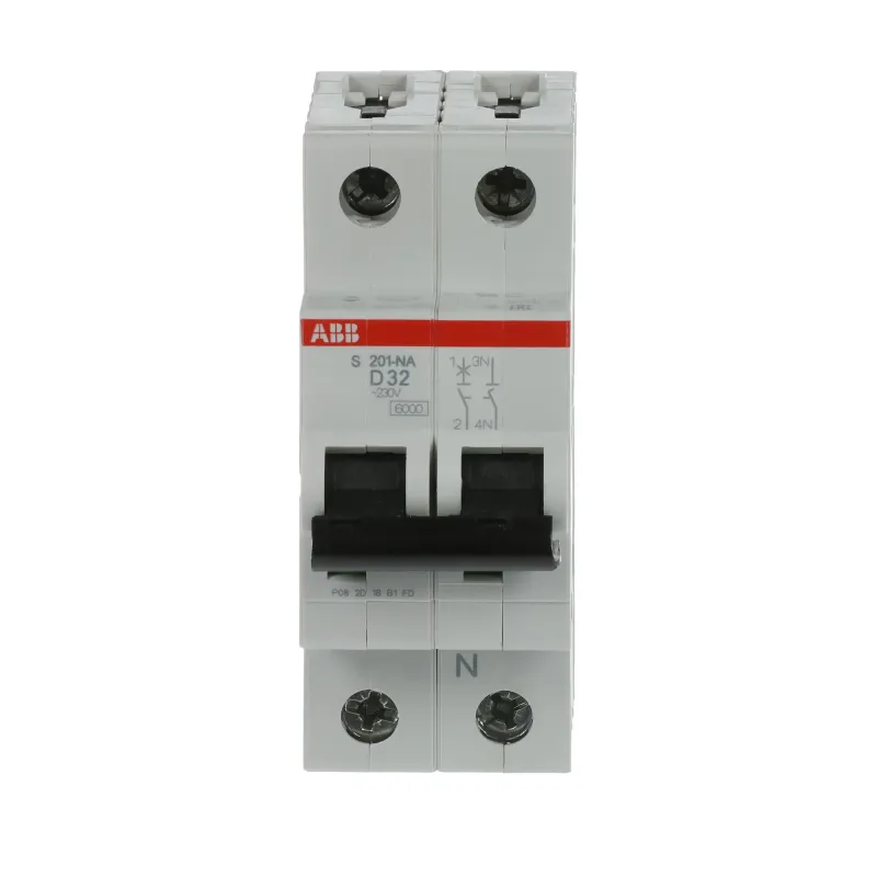 ABB S201-D32NA | Автоматичен прекъсвач | 1P+N, 32A, крива D, 6kA