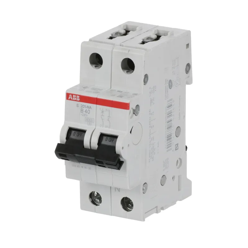 ABB S201-B40NA | Автоматичен прекъсвач | 1P+N, 40A, крива B, 6kA