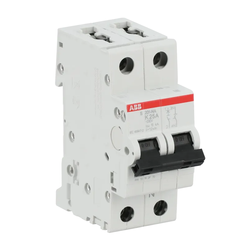 ABB S201-K25NA | Автоматичен прекъсвач | 1P+N, 25A, крива K