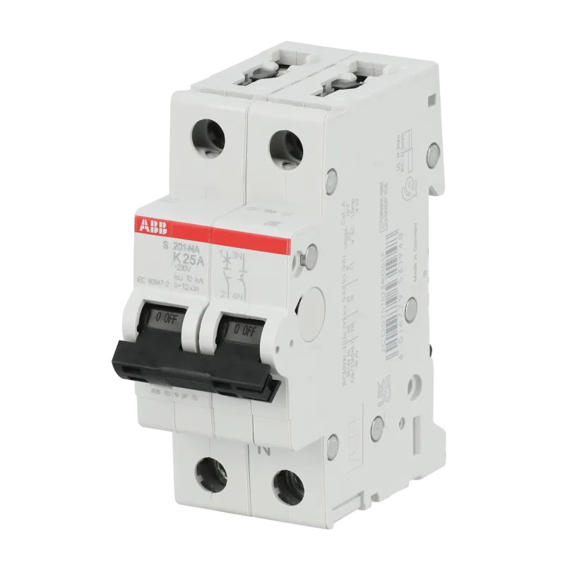 ABB S201-K25NA | Автоматичен прекъсвач | 1P+N, 25A, крива K