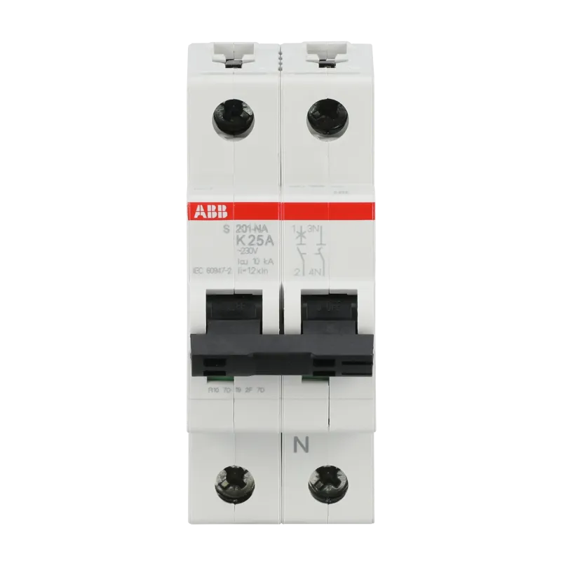 ABB S201-K25NA | Автоматичен прекъсвач | 1P+N, 25A, крива K