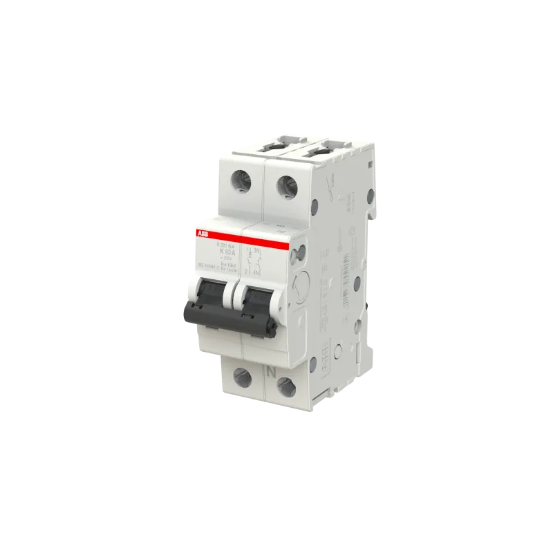 ABB S201-K63NA | Автоматичен прекъсвач | 1P+N, 63A, крива K ABB S201-K63NA | Автоматичен прекъсвач | 1P+N, 63A, крива K