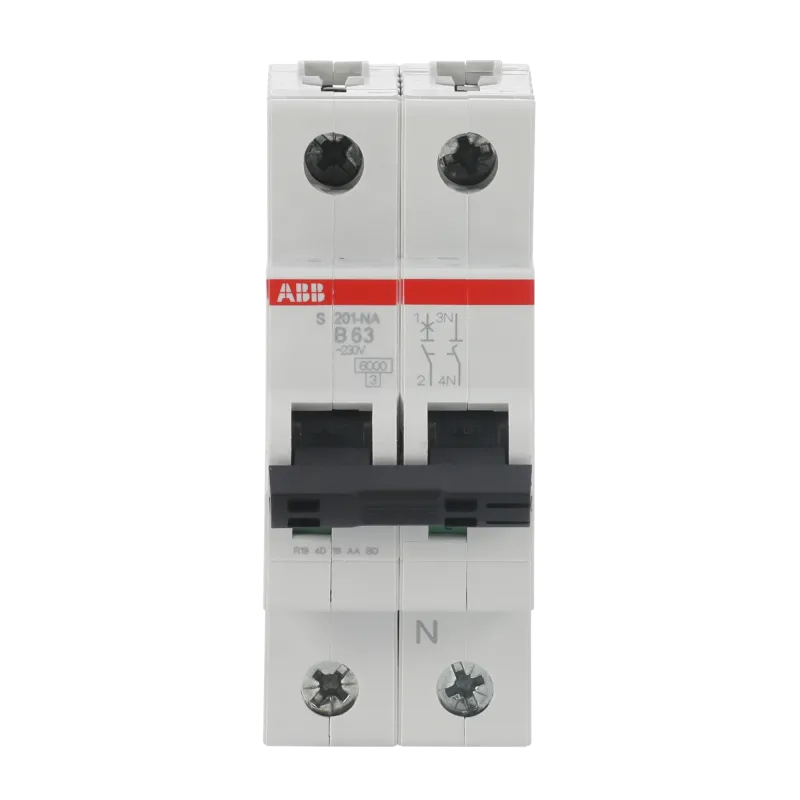 ABB S201-B63NA | Автоматичен прекъсвач | 1P+N, 63A, крива B, 6kA
