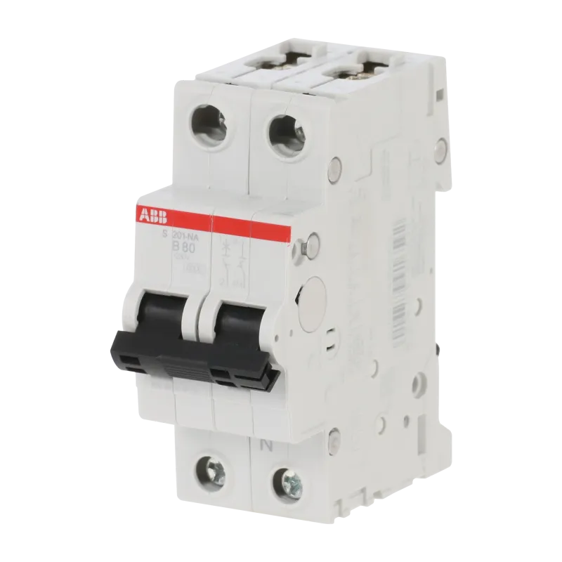 ABB S201-B80NA | Автоматичен прекъсвач | 1P+N, 80A, крива B, 6kA