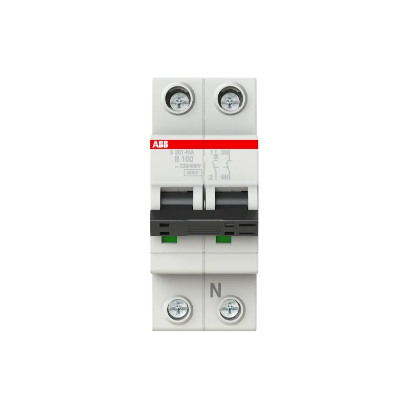 ABB S201-B100NA | Автоматичен прекъсвач | 1P+N, 100A, крива B, 6kA ABB S201-B100NA | Автоматичен прекъсвач | 1P+N, 100A, крива B, 6kA