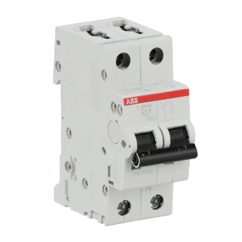 ABB S201-D1.6NA | Автоматичен прекъсвач | 1P+N, 1.6A, крива D, 6kA