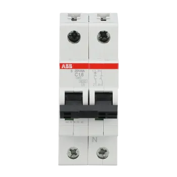 ABB S201-C1.6NA | Автоматичен прекъсвач | 1P+N, 1.6A, крива C, 6kA