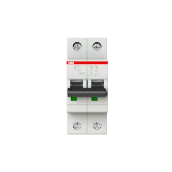 ABB S202-D1 | Автоматичен прекъсвач | 2P, 1A, крива D