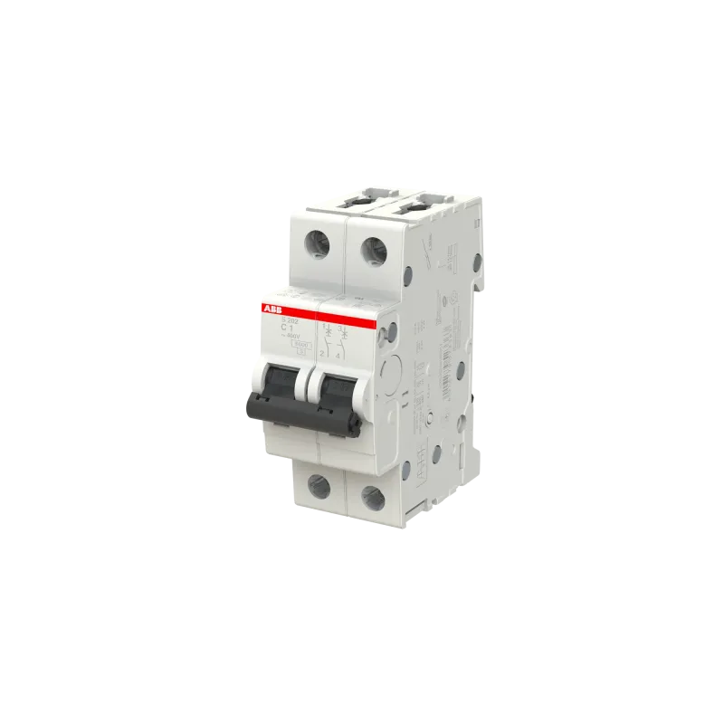 ABB S202-C1 | Автоматичен прекъсвач | 2P, 1A, крива C ABB S202-C1 | Автоматичен прекъсвач | 2P, 1A, крива C