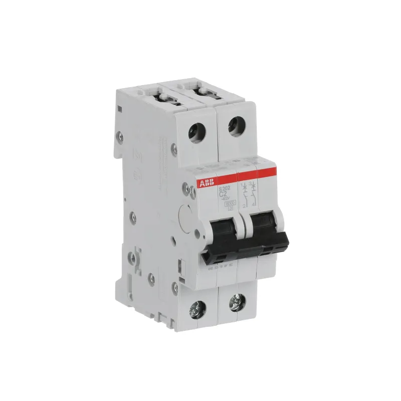 ABB S202-C2 | Автоматичен прекъсвач | 2P, 2A, крива C ABB S202-C2 | Автоматичен прекъсвач | 2P, 2A, крива C