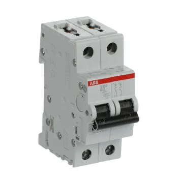 ABB S202-B2 | Автоматичен прекъсвач | 2P, 2A, крива B