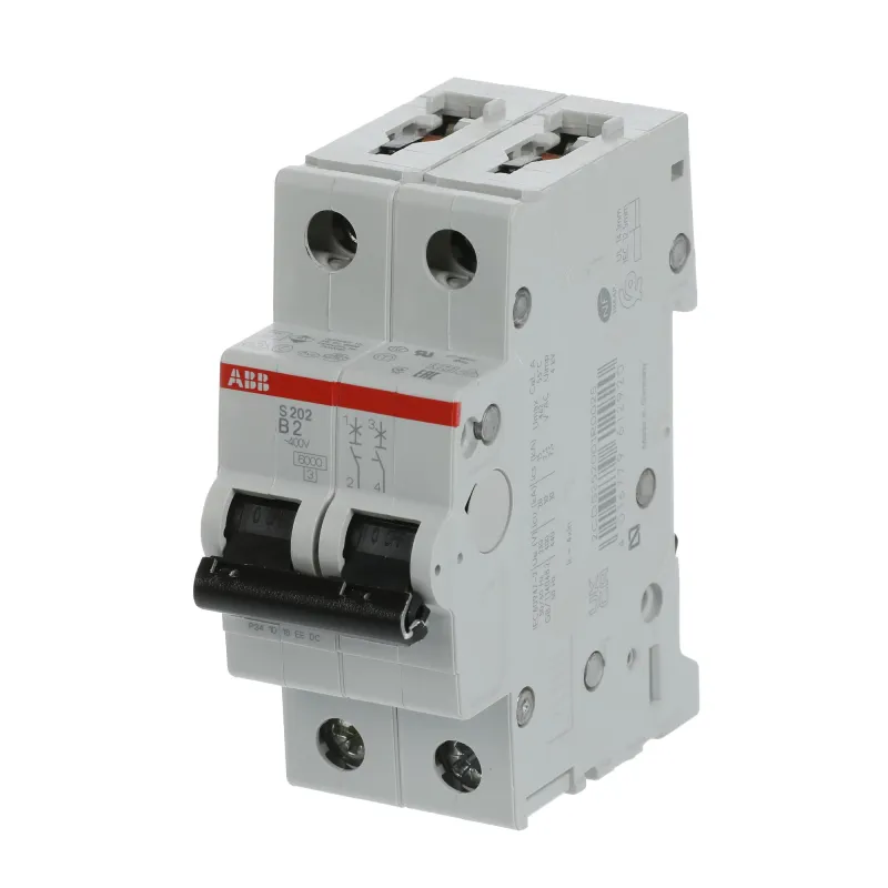 ABB S202-B2 | Автоматичен прекъсвач | 2P, 2A, крива B ABB S202-B2 | Автоматичен прекъсвач | 2P, 2A, крива B