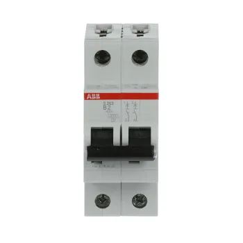 ABB S202-B2 | Автоматичен прекъсвач | 2P, 2A, крива B