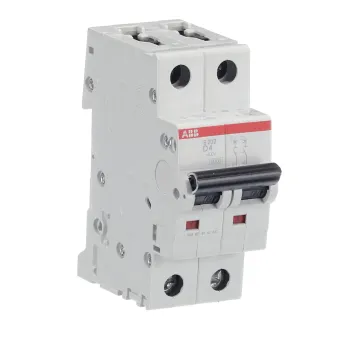 ABB S202-D4 | Автоматичен прекъсвач | 2P, 4A, крива D ABB S202-D4 | Автоматичен прекъсвач | 2P, 4A, крива D