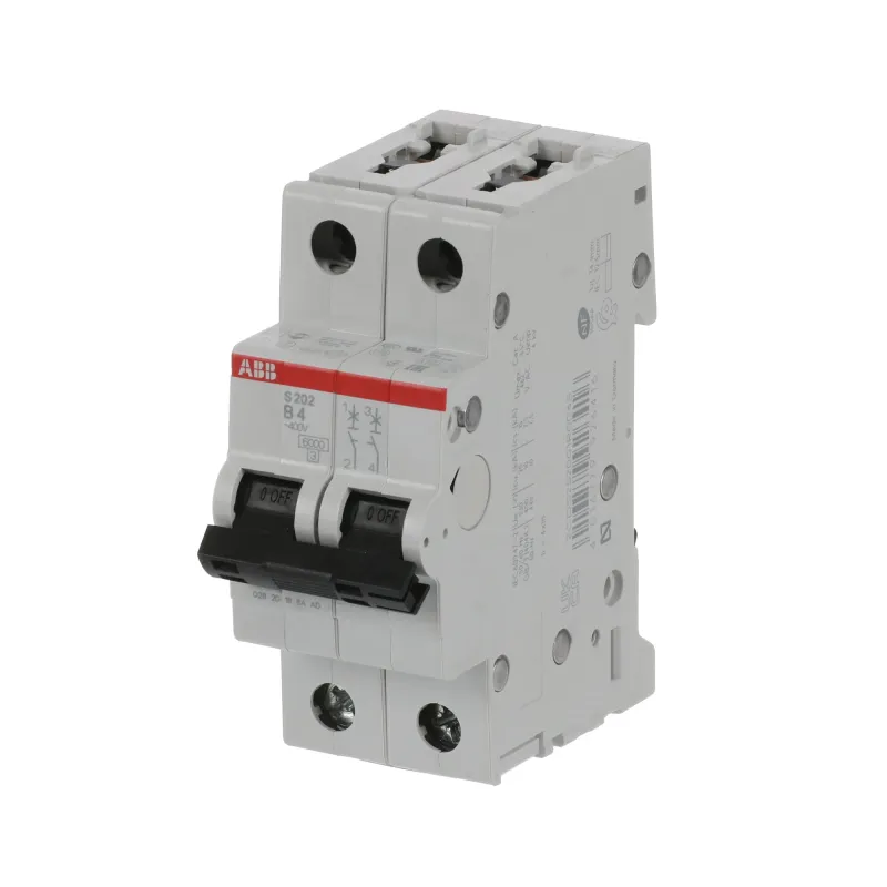 ABB S202-B4 | Автоматичен прекъсвач | 2P, 4A, крива B ABB S202-B4 | Автоматичен прекъсвач | 2P, 4A, крива B