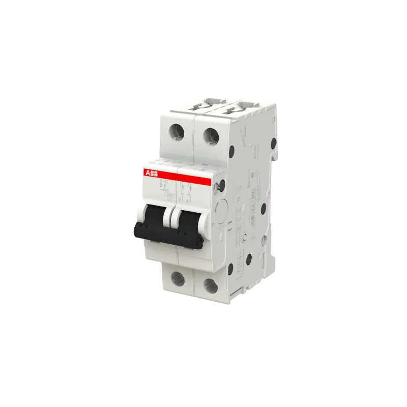 ABB S202-B6 | Автоматичен прекъсвач | 2P, 6A, крива B ABB S202-B6 | Автоматичен прекъсвач | 2P, 6A, крива B