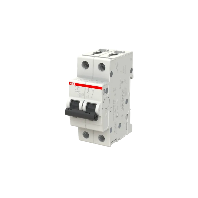 ABB S202-C8 | Автоматичен прекъсвач | 2P, 8A, крива C